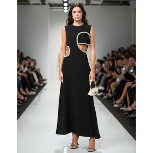 SIMKHAI GIADA CUT OUT MAXI DRESS SIZE 6 NEW